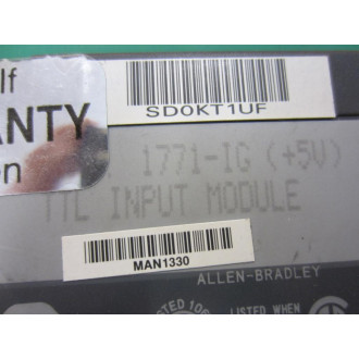 Allen Bradley 1771-IG Module 1771-1G TTL 122mA @ 5Vdc - Used
