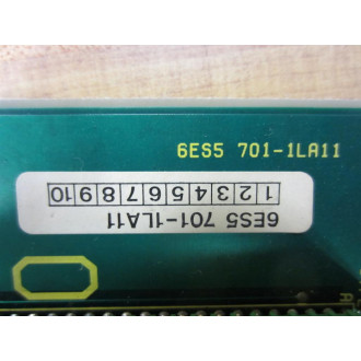 Siemens 6ES5 701 1LA11 SIMATIC S5  9-Slot Extension Subrack ER1 9-Slot Board Only - Used
