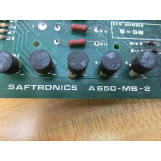 Saftronics A650-MB-2 Control Board A650MB2 - Used