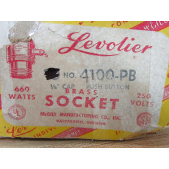 McGill 4100-PB Levolier Brass Socket 4100PB (Pack of 9)