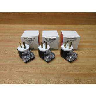 Pass & Seymour 5266-SSANCC8 Straight Blade Angle Plug 5266SSANCC8 (Pack of 3)