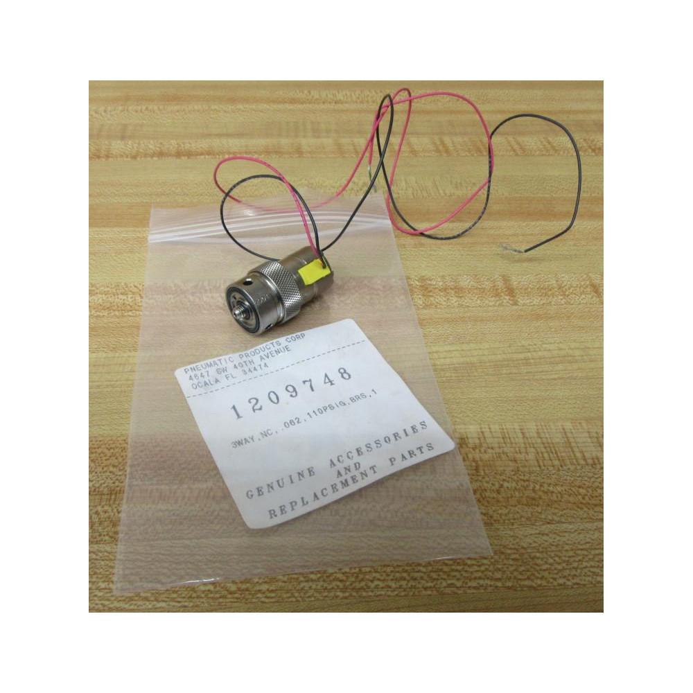Pneumatic Products 1209748 3 Way Solenoid Valve - New No Box