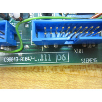 Siemens C98043-A1047-L.1.11 Board C98043A1047L111 C98043-A1047-L111-06 - Used