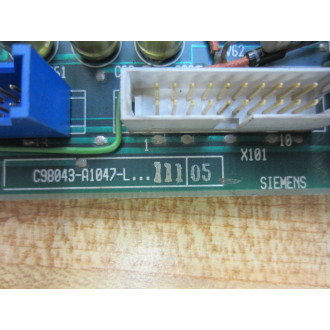 Siemens C98043-A1047-L.1.11 Board C98043A1047L111 C98043-A1047-L111-05 - Used