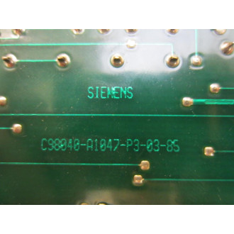 Siemens C98043-A1047-L.1.11 Board C98043A1047L111 C98043-A1047-L111-05 - Used