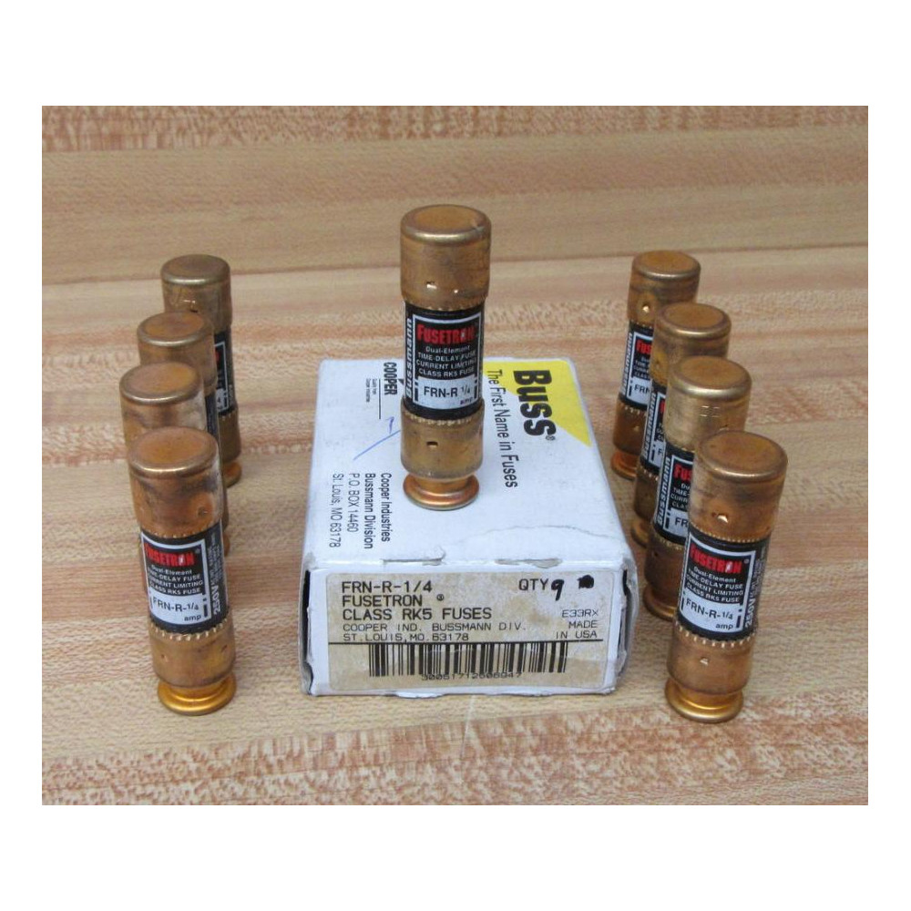Bussman Fusetron FRN-R-14 Fuse FRNR14 (Pack of 9)