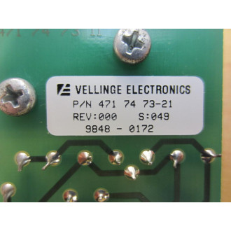 Vellinge 471 74 73-21 Circuit Board 471 74 73 11 - Used