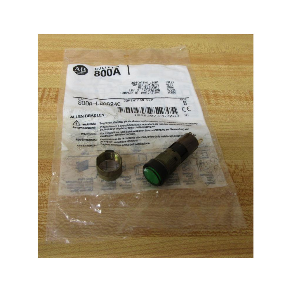 Allen Bradley 800A-L2AG24C Indicator Light 800AL2AG24C Allen Bradley 800A-L2AG24C Indicator Light 800AL2AG24C