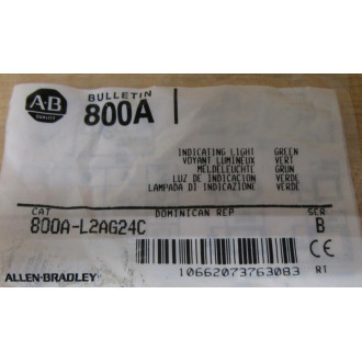 Allen Bradley 800A-L2AG24C Indicator Light 800AL2AG24C