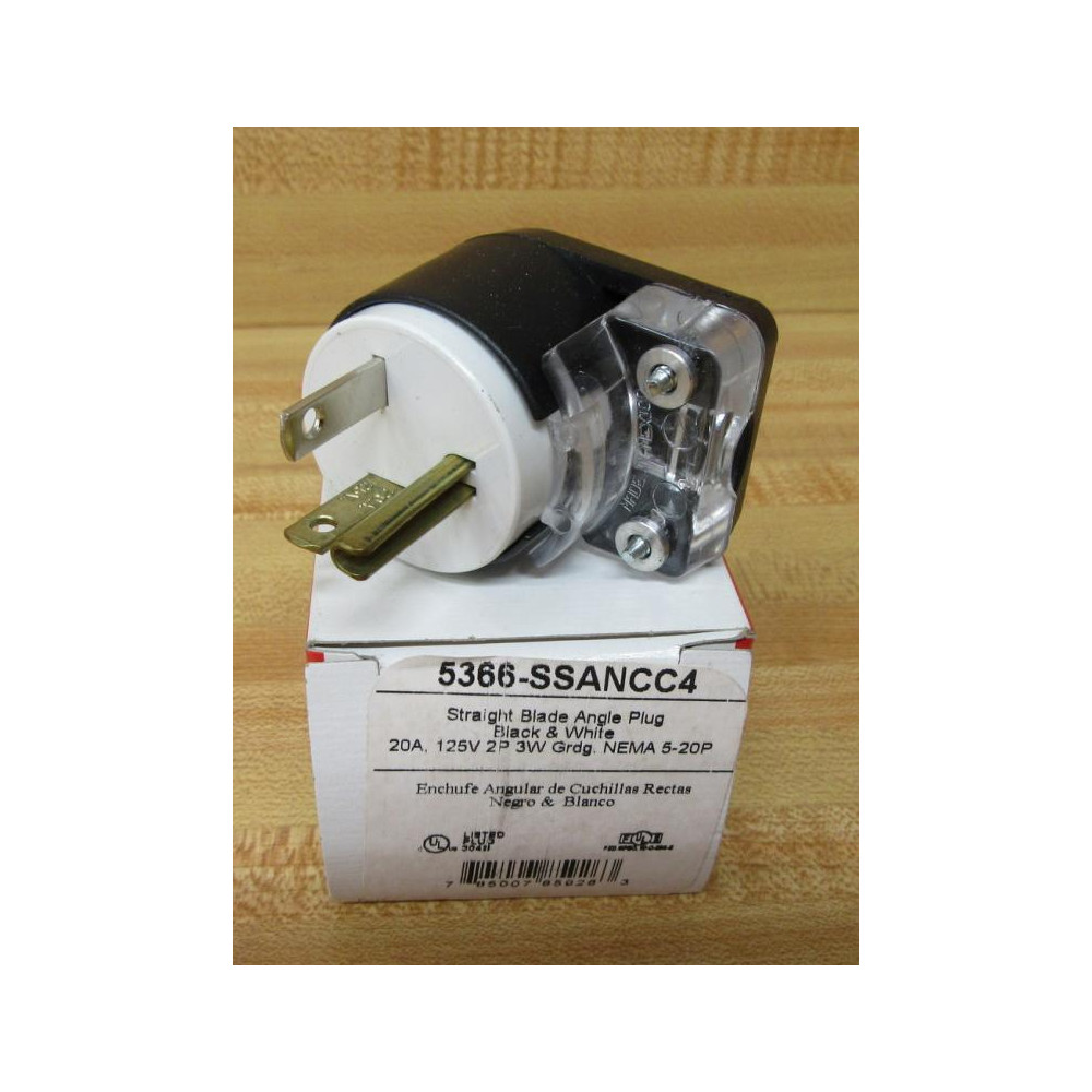 Pass & Seymour Legrand 5366-SSANCC4 Angle Plug 5366SSANCC4 Pass & Seymour Legrand 5366-SSANCC4 Angle Plug 5366SSANCC4