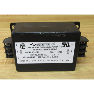 Islatrol IC+102 Power Line Filter WO Cover Plate - Used