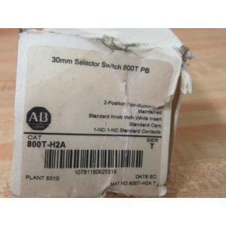 Allen Bradley 800T-H2A Switch 800TH2A wo Knob