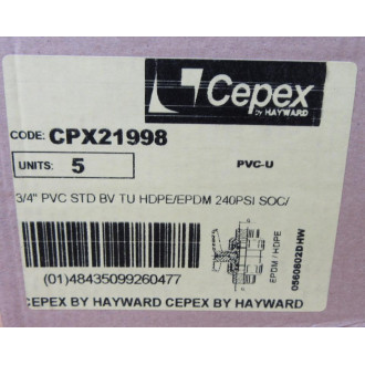 CepexHayward CPX21998 Ball Valve (Pack of 5)