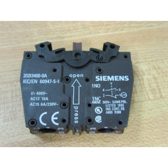 Siemens 3SB3201-0AA41 Pushbutton 3SB32010AA41