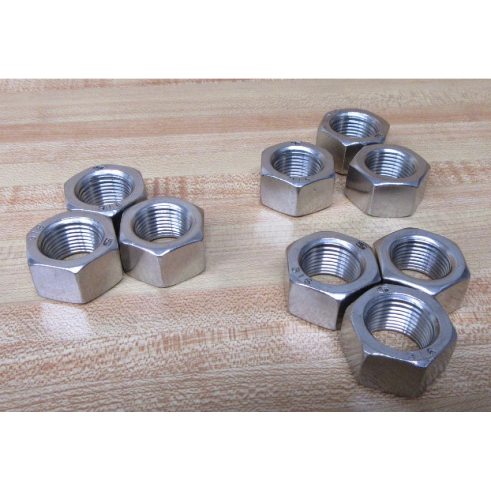 94084A375 Hex Nut 78"-14 (Pack of 9) - New No Box 94084A375 Hex Nut 78"-14 (Pack of 9) - New No Box