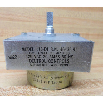 Detrol Controls 116-D1 Timer 116D1 Base Only - Used