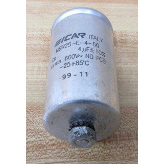 ICAR MSR25-E-4-66 EICAR Capacitor MSR25E466 4µF±10% 660V (Pack of 2) - Used