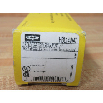 Hubbell HBL14W47 HBL Straight Blade Plug 14W47