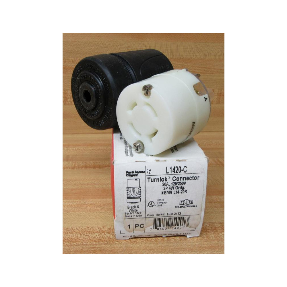 Pass & Seymour Legrand L1420-C Turnlok Connector L1420C Pass & Seymour Legrand L1420-C Turnlok Connector L1420C