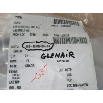 Glenair 660-009M24S5-04 Circular Plug 660009M24S504 (Pack of 21)