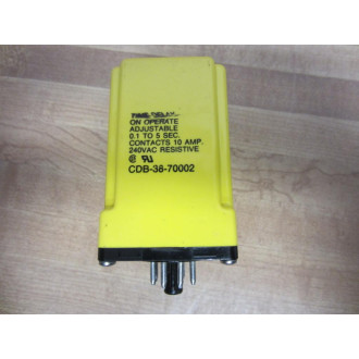 Potter & Brumfield CDB-38-70002 Relay CDB-38-70002-240VAC 0.1-5S - Used