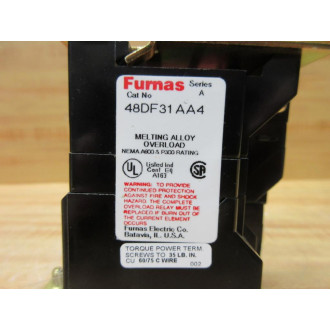 Furnas 48DF31AA4 Siemens Thermal Overload Relay