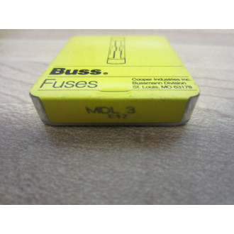 Buss MDL-3 Bussmann Fuse Cross Ref 4XH61 3AG-SB Wirewound Element (Pack of 10) Buss MDL-3 Bussmann Fuse Cross Ref 4XH61 3AG-SB Wirewound Element (Pack of 10)