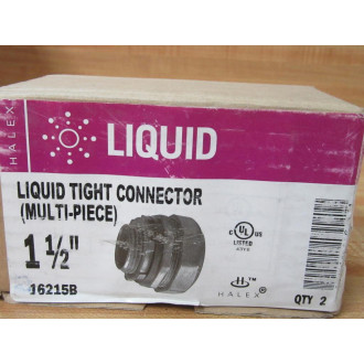 Halex 16215B 1-12" Liquid Tight Connector (Pack of 2) Halex 16215B 1-12" Liquid Tight Connector (Pack of 2)