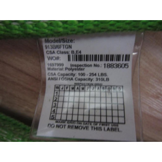 Miller 913B6FTGN BackBiter Tie-Back Lanyard - Used