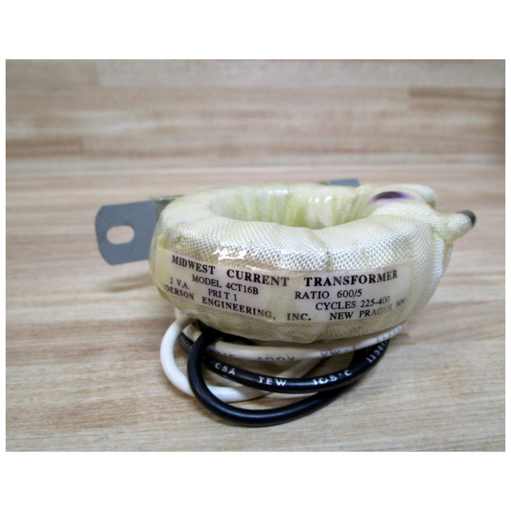 Midwest Current Transformer 4CT16B Current Transformer - New No Box Midwest Current Transformer 4CT16B Current Transformer - New No Box