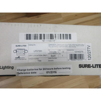 Sure-Lites LPX7DH LED Exit Sign