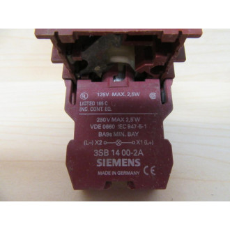 Siemens P30LBF15 Push Button Switch WO Lens Cap - New No Box