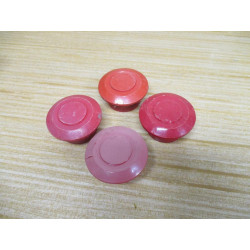 Allen Bradley 800T-N160A Red Push-Pull Cap 800TN160A (Pack of 4) - Used