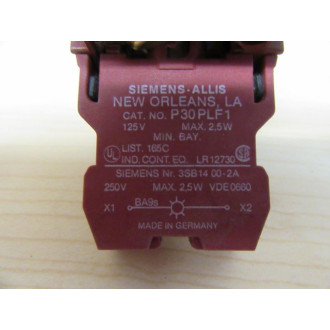 Siemens P30LBF15 Push Button Switch Blue Lens Cap Siemens P30LBF15 Push Button Switch Blue Lens Cap