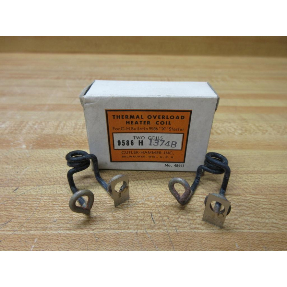 Cutler Hammer 9586-H1374B Eaton Heater Element H1374 (Pack of 2)