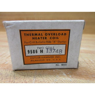 Cutler Hammer 9586-H1374B Eaton Heater Element H1374 (Pack of 2)