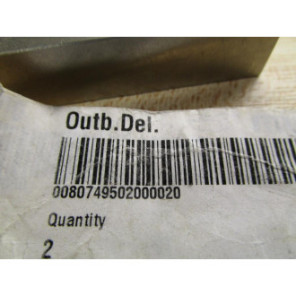 Multivac 11.638.0661.01 Clamp Plate (Pack of 2) - New No Box