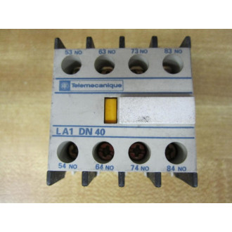 Telemecanique LA1-DN40 Auxiliary Contact 023034 LA1DN40 Chipped - Used