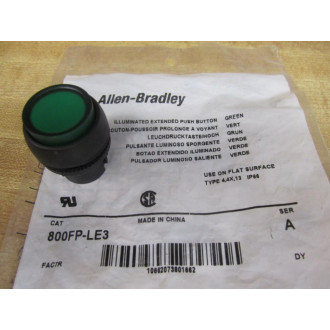 Allen Bradley 800FP-LE3 Green Button 800FPLE3