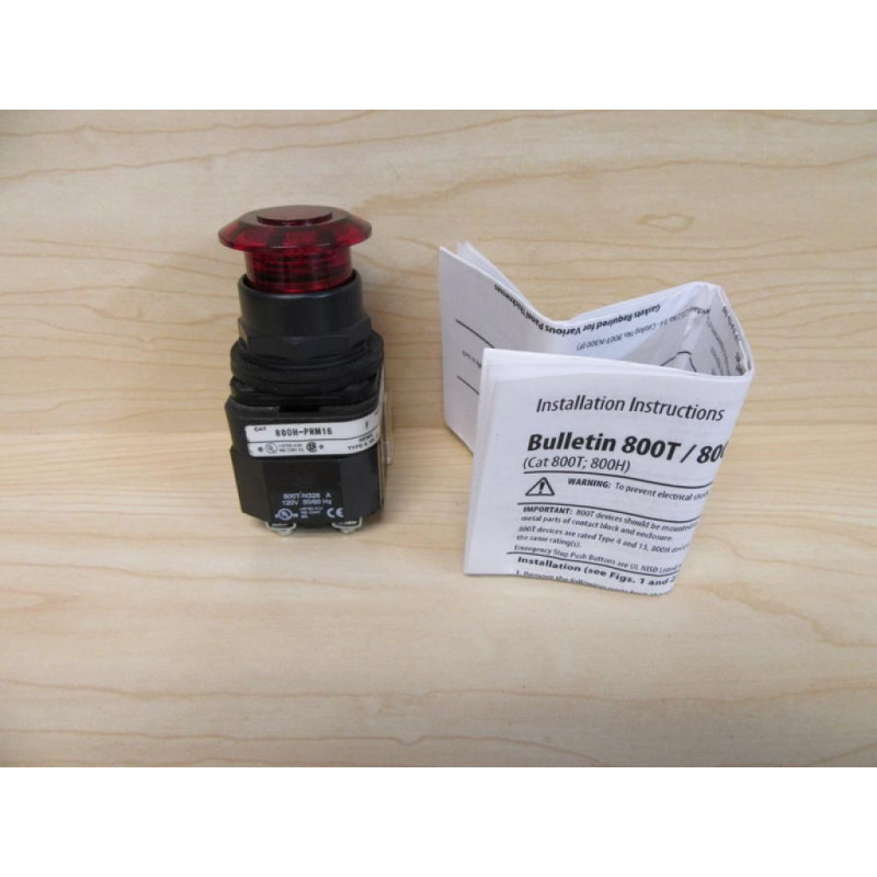 Allen Bradley 800H-PRM16R Push Button Switch - New No Box