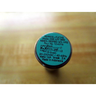 Pepperl + Fuchs NBB5-18GM80-WS-V93 Proximity Switch - New No Box