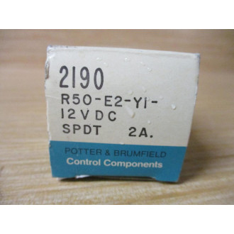 Potter & Brumfield R50-E2-Y1-12V DC Relay R50-E2-Y1-12VDC