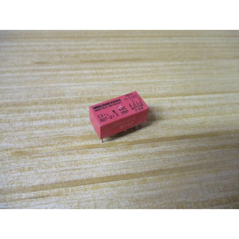 Midland Ross 827-21E200 Midtex Relay 827-21E200-5VDC - New No Box