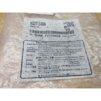 SMC KQ2T13-00A Union Tee Fitting KQ2T1300A (Pack of 10) SMC KQ2T13-00A Union Tee Fitting KQ2T1300A (Pack of 10)