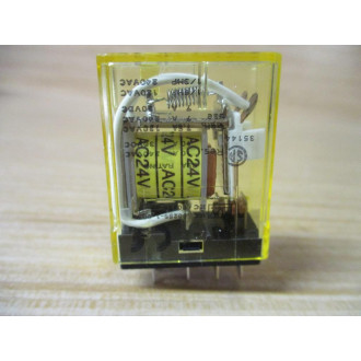 IDEC RHIB-U-AC24V Relay RH1B-U-24V AC - Used
