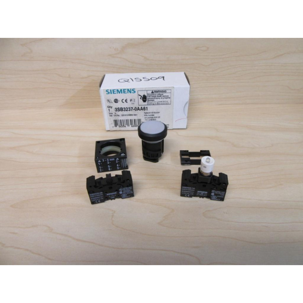 Siemens 3SB3 237-0AA61 White 3SB32370AA61 Complete