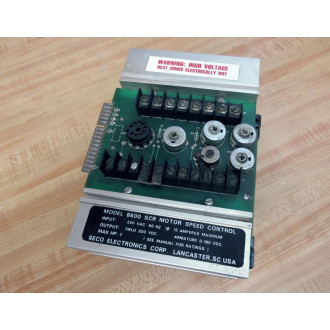 Seco Electronics 8600 SCR Motor Speed Control WBase Board - Used