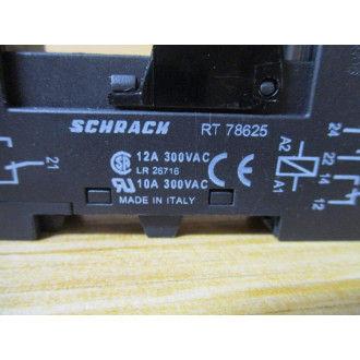 Schrack RT78625 Relay Socket - New No Box