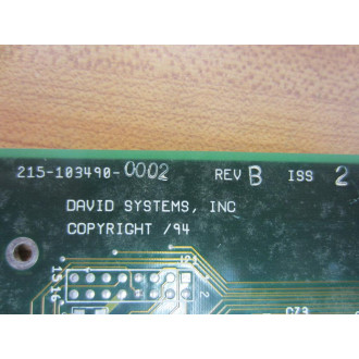 David Systems 215-103490-0002 Circuit Board 210-103490-0001 - Used