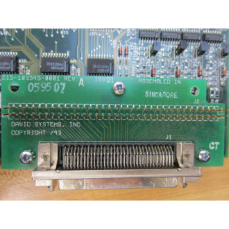 David Systems 215-103490-0002 Circuit Board 210-103490-0001 - Used